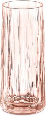 drinkglas Club No. 3 polycarbonaat 250 ml roze