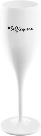 champagneglas No. 1 Selfiequeen 80 ml polycarbonaat