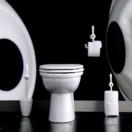 toiletrolhouder Toq 36,5 cm wit