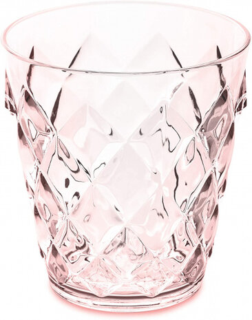 drinkglas Chrystal S 250 ml thermoplast roze