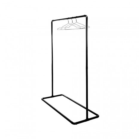 kledingrek Kazan 100 x 48 x 160 cm RVS zwart