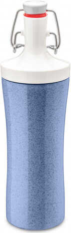drinkfles Plopp To Go 425 ml blauw/wit