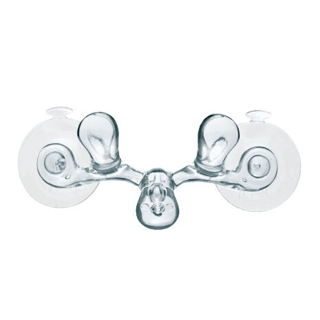 handdoekhaak Sven 15,5 x 6 cm thermoplast transparant