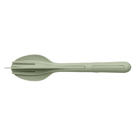 bestekset Klikk 22,2 cm thermoplast lichtgroen 3-delig