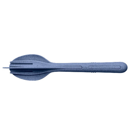 bestekset Klikk 22 cm organisch blauw 3-delig