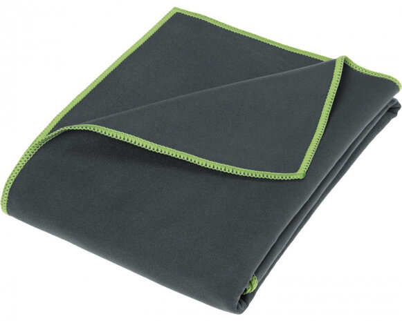 fleecedeken junior 90 x 180 cm polyester donkergrijs