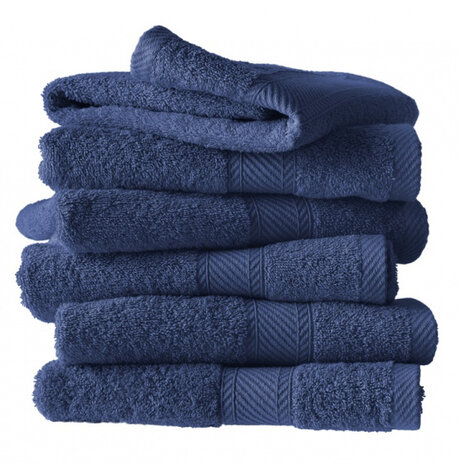 gastendoekje H&eacute;l&egrave;ne marineblauw 6 stuks