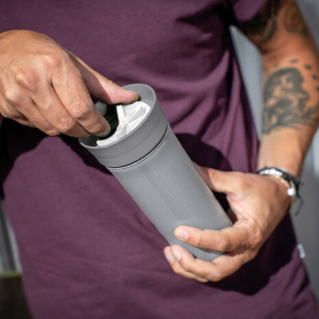 drinkfles Safe-To-Go 700 ml grijs