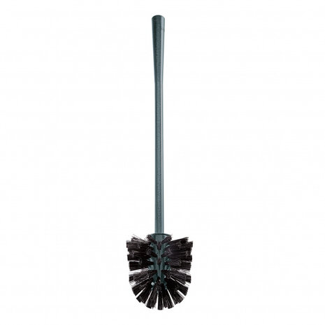 toiletborstel met houder 10,4 x 46 cm zwart