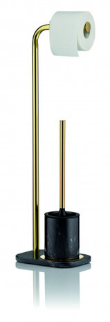 toiletrolhouder Liron 22 x 15 x 73,5 cm RVS goud