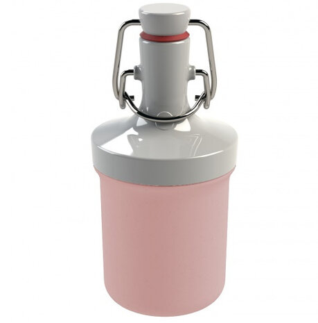 mini drinkfles Plopp To Go 200 ml 7,5 x 15 cm roze