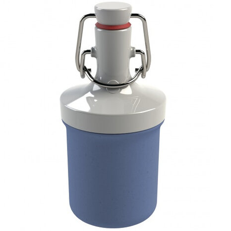mini drinkfles Plopp To Go 200 ml 7,5 x 15 cm blauw