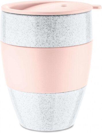 thermosbeker Aroma To Go 2.0 400 ml wit/roze