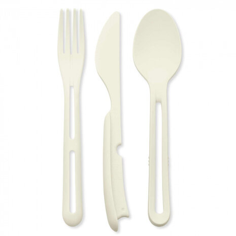 bestekset Klikk 22,2 cm wit 3-delig