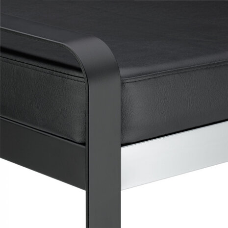 kruk Sirius 64 x 39 x 50 cm staal zwart/zilver