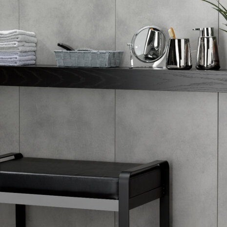 kruk Sirius 64 x 39 x 50 cm staal zwart/zilver