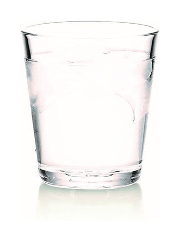 drinkglas 250 ml borosilicaatglas transparant 6 stuks