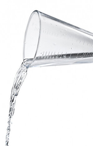 regenmeter 12,7 x 116 cm RVS/glas transparant