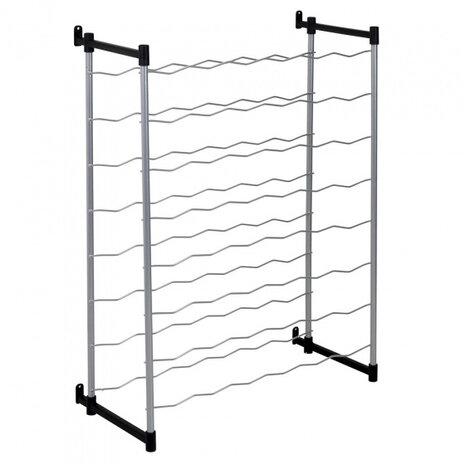 wijnrek Merlot unisex 58 x 26 x 83 cm zilver