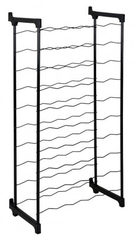 wijnrek Barbera unisex 50 x 26 x 108 cm zwart