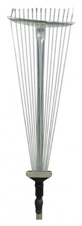 bladhark 158 x 56 cm staal zilvergrijs
