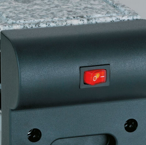 bakplaat Hot Stone Livigno 50 x 10,5 cm graniet