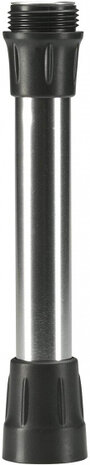 buisverlenging telescopisch 21 cm alu zilver/zwart