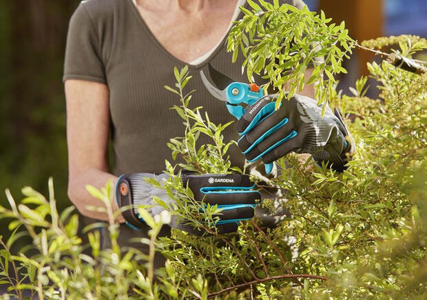 tuinhandschoenen struikonderhoud polyester grijs mt M