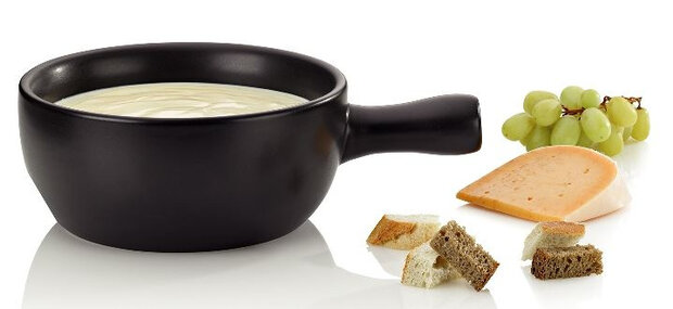 fonduepan Basel 2 liter keramiek zwart