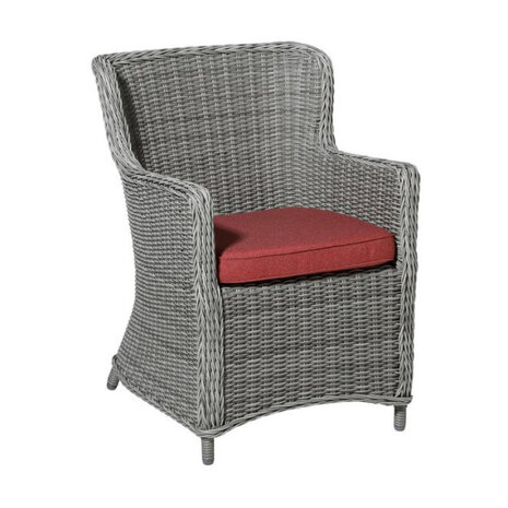 zitkussen Manchester 48 cm polyester rood