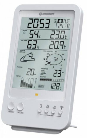 basisstation voor 5-in-1 weerstation 12 x 19 cm wit