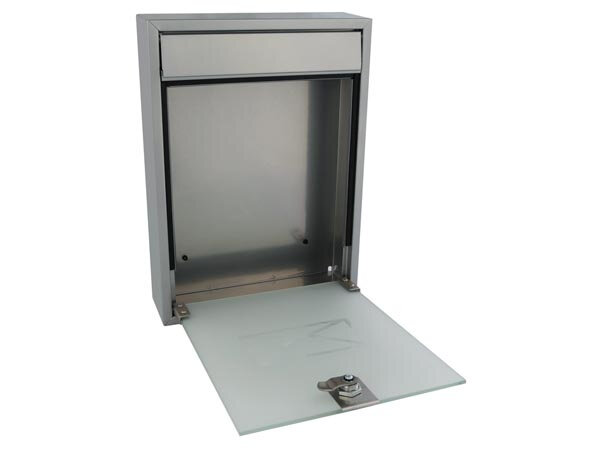 brievenbus Milaan 26 x 36 cm RVS zilver
