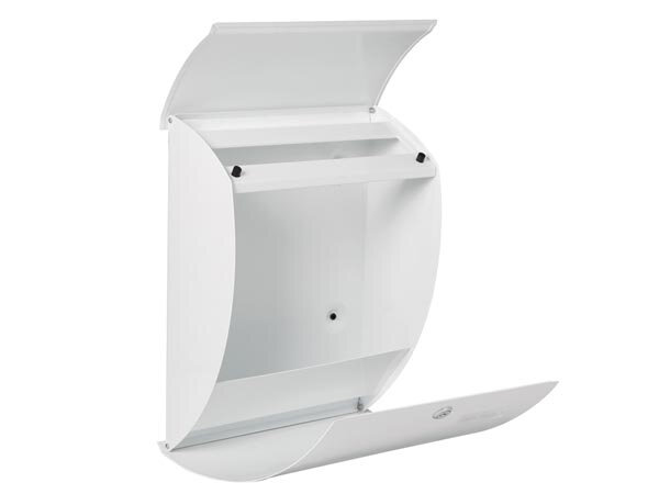 brievenbus Nice 31 x 40 cm RVS wit