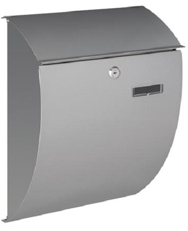 brievenbus Nice 31 x 40 cm RVS zilver