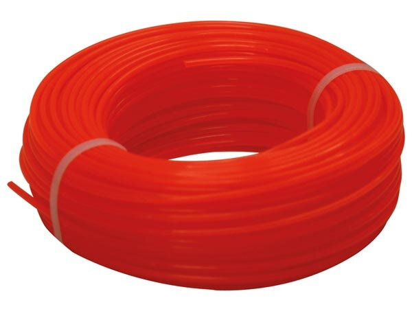 trimmerdraad 100 meter x 2,4 mm nylon rood