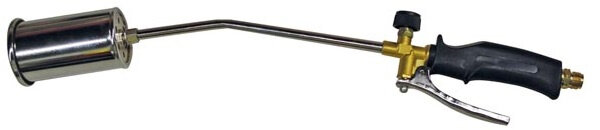 gasbrander 60 x 6 cm RVS zilver