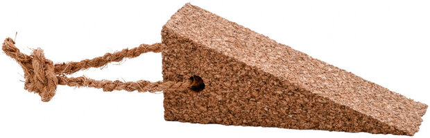 deurstopper 11,5 x 5 cm kurk/touw bruin