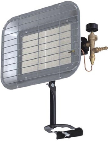 gasstraler 4500 W zilver