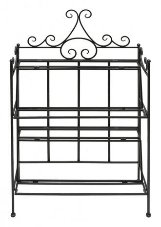 shoenenrek inklapbaar 60 x&nbsp;24,7 cm staal zwart