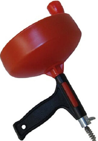 ontstoppingsveer 6 mm 4 meter zwart/rood