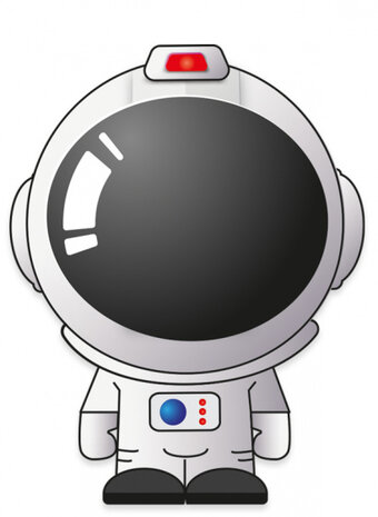 draadloze oplader Astronaut micro-USB 5W wit/grijs