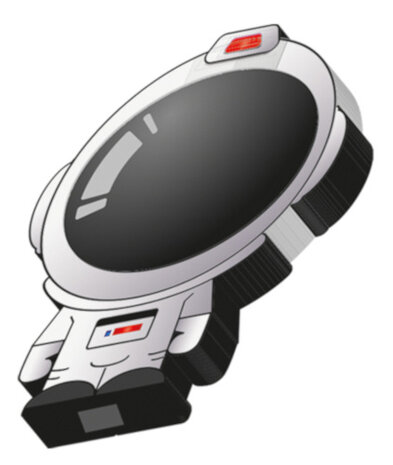draadloze oplader Astronaut micro-USB 5W wit/grijs