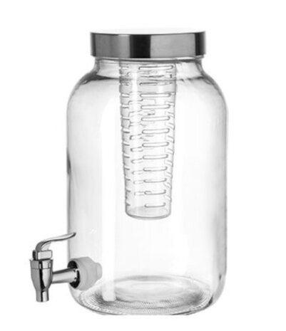 drankdispenser Cool 3,6 liter glas transparant 3-delig