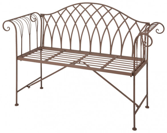 tuinbank 45,7 x 88,9 x 121,9 cm staal bruin