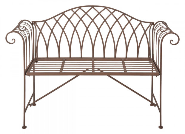 tuinbank 45,7 x 88,9 x 121,9 cm staal bruin