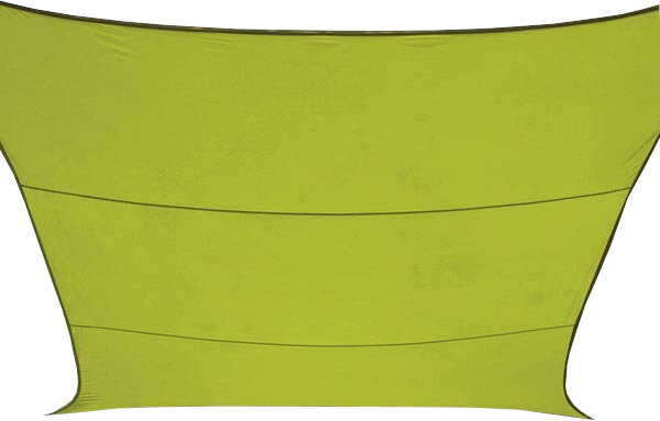schaduwdoek 4 x 2,9 m polyester groen