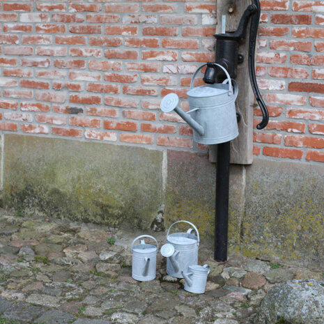 gieter 30,5 x 55,5 cm 8,75 liter zink grijs