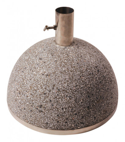 parasolvoet 35,5 cm 31,5 kg RVS/graniet grijs