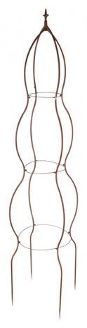 plantensteun franse lelie 173,5 cm staal bruin