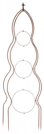 plantensteun franse lelie 173,5 cm staal bruin